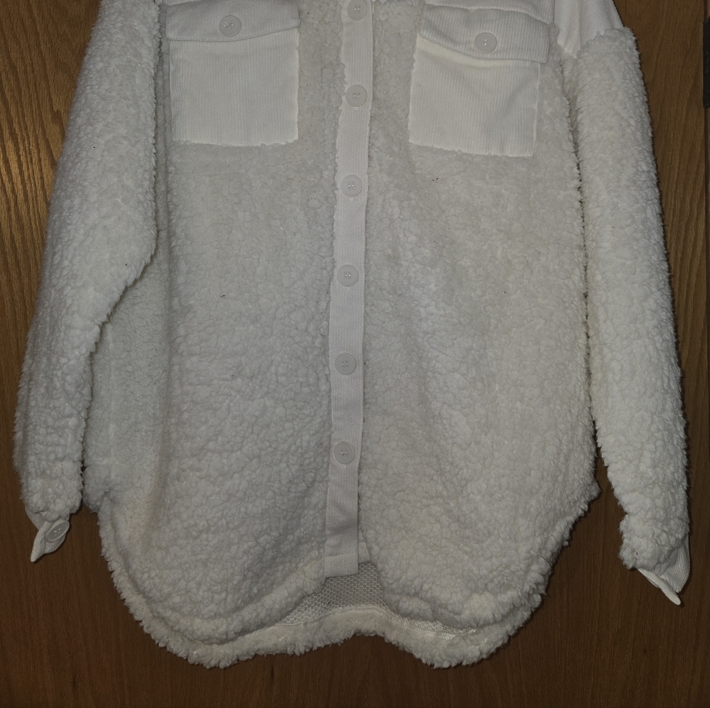 HYFVE Cream Corduroy Sherpa Jacket